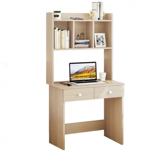  Office furniture- wood desk with shelves 80*50*145