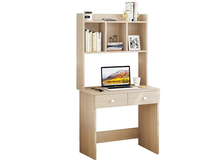  Office furniture- wood desk with shelves 80*50*145