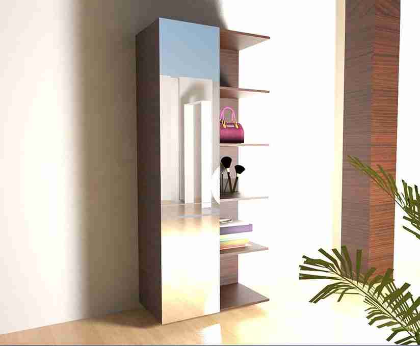 Dresser unit - wardrobe cabinet mirror closet with shelves