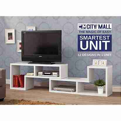 Convertible shelving unit And TV table
