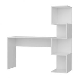 Office furniture- wood desk with one side shelves 140*40*140