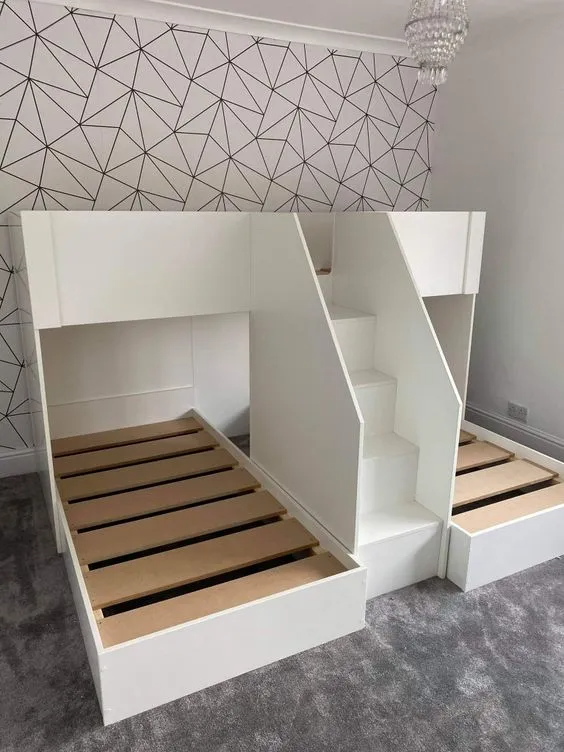 Modern wood bunk bed-سرير أطفال دورين 240سم